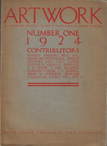 Artwork: Cover, Volume 1, 1924