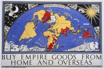 Empire Marketing Board: ‘Highways of Empire’ by MacDonald Gill, 1927