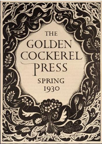 Golden Cockerel Press: Book Cover