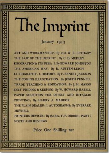 The Imprint: Cover